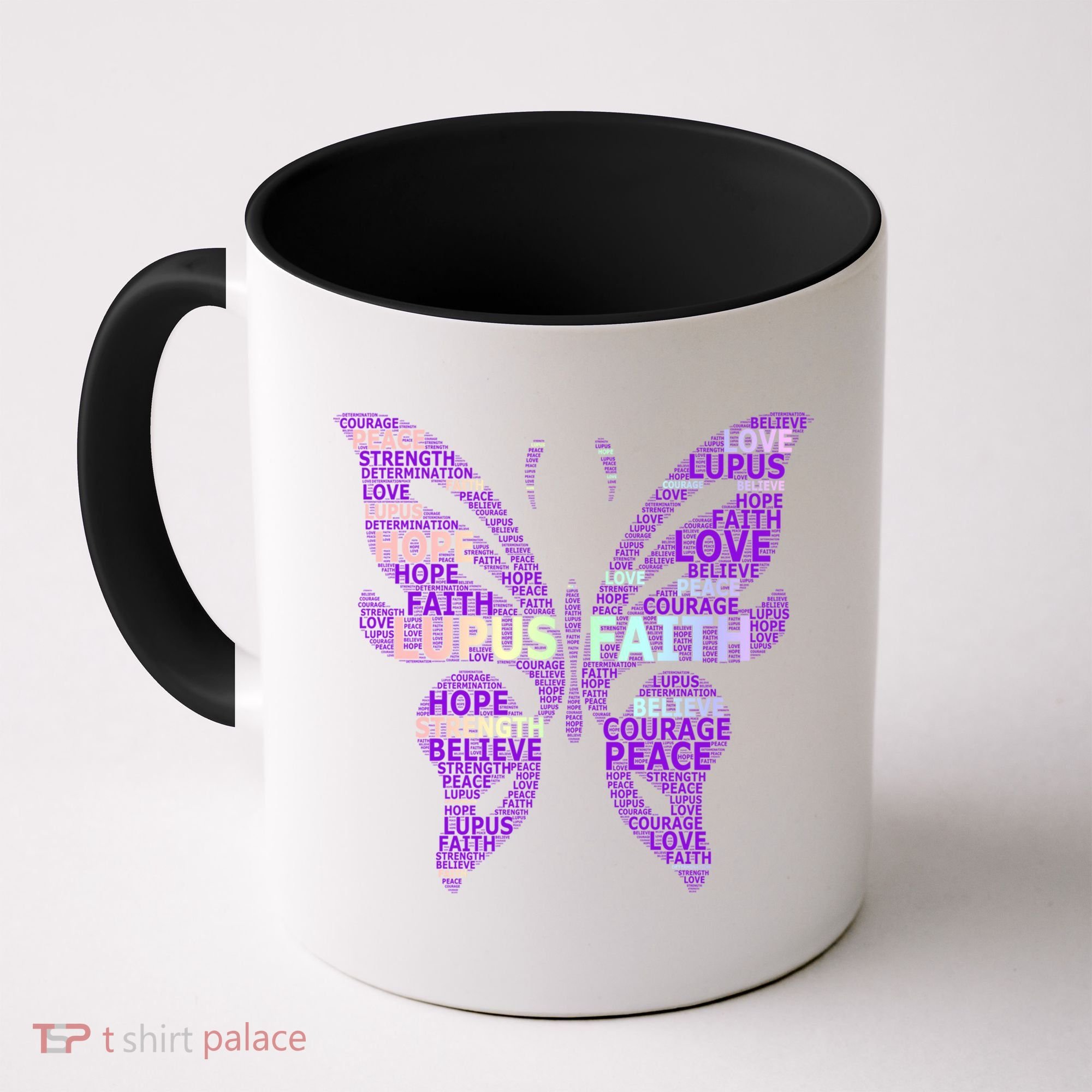 Lupus Awareness Support Strong Diva Survivor Purple Ribbon Gift Coffee Mug