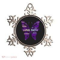Lupus Awareness Support Strong Diva Survivor Purple Ribbon Gift Ornament thumb 0