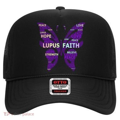 Lupus Awareness Support Strong Diva Survivor Purple Ribbon Gift Hat