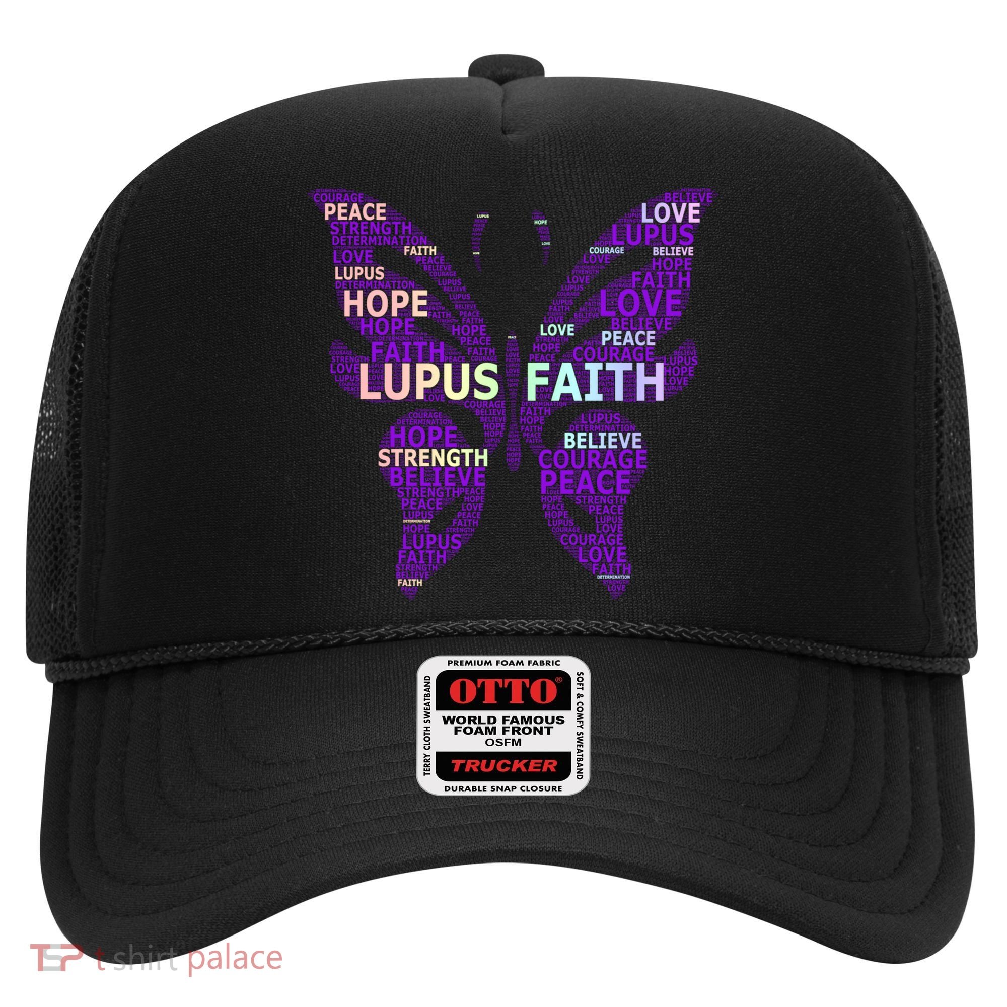 Lupus Awareness Support Strong Diva Survivor Purple Ribbon Gift Hat