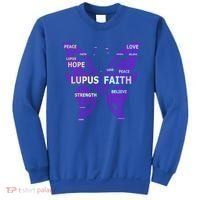 Lupus Awareness Support Strong Diva Survivor Purple Ribbon Gift Sweatshirt thumb 0