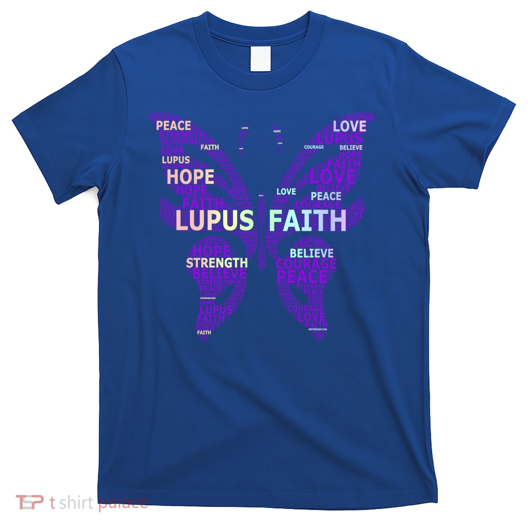 Lupus Awareness Support Strong Diva Survivor Purple Ribbon Gift T-Shirt