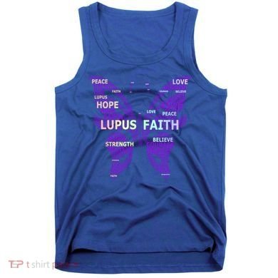 Lupus Awareness Support Strong Diva Survivor Purple Ribbon Gift Tank Top