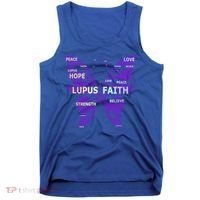 Lupus Awareness Support Strong Diva Survivor Purple Ribbon Gift Tank Top thumb 0