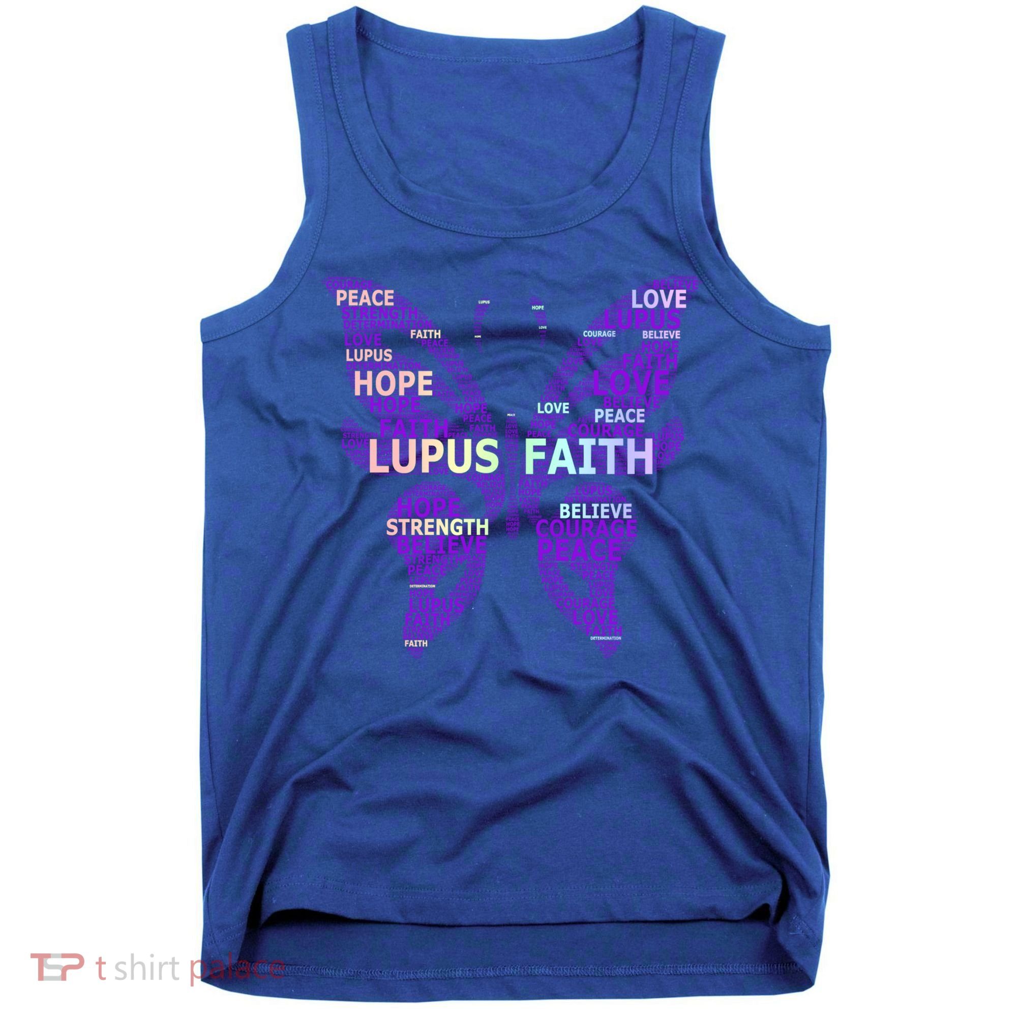 Lupus Awareness Support Strong Diva Survivor Purple Ribbon Gift Tank Top