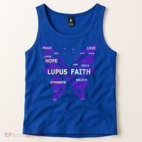 Lupus Awareness Support Strong Diva Survivor Purple Ribbon Gift Tank Top thumb 2