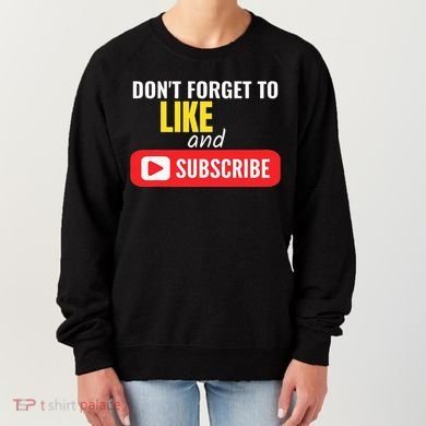 Like And Subscribe Vlogger Podcaster Influencer Women's Sweatshirt