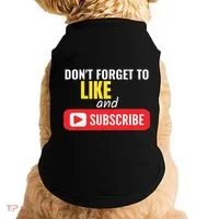 Like And Subscribe Vlogger Podcaster Influencer Doggie Tank thumb 0