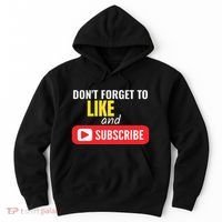 Like And Subscribe Vlogger Podcaster Influencer Hoodie thumb 0