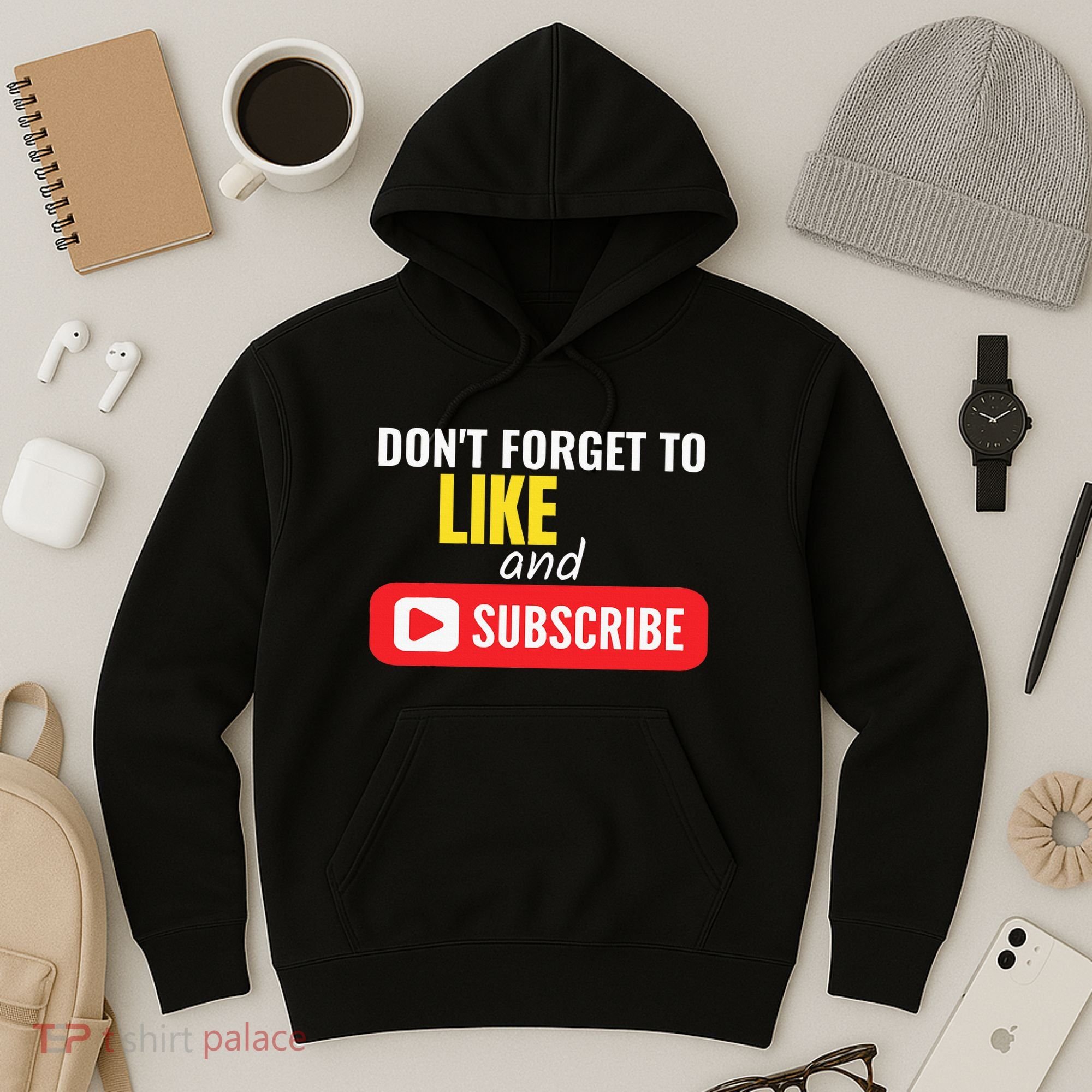 Like And Subscribe Vlogger Podcaster Influencer Hoodie