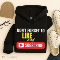Like And Subscribe Vlogger Podcaster Influencer Hoodie thumb 4