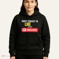 Like And Subscribe Vlogger Podcaster Influencer Hoodie thumb 5