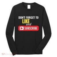 Like And Subscribe Vlogger Podcaster Influencer Long Sleeve Shirt thumb 0