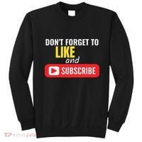 Like And Subscribe Vlogger Podcaster Influencer Sweatshirt thumb 0