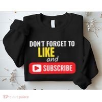 Like And Subscribe Vlogger Podcaster Influencer Sweatshirt thumb 2