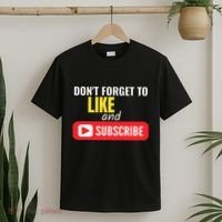 Like And Subscribe Vlogger Podcaster Influencer T-Shirt thumb 2