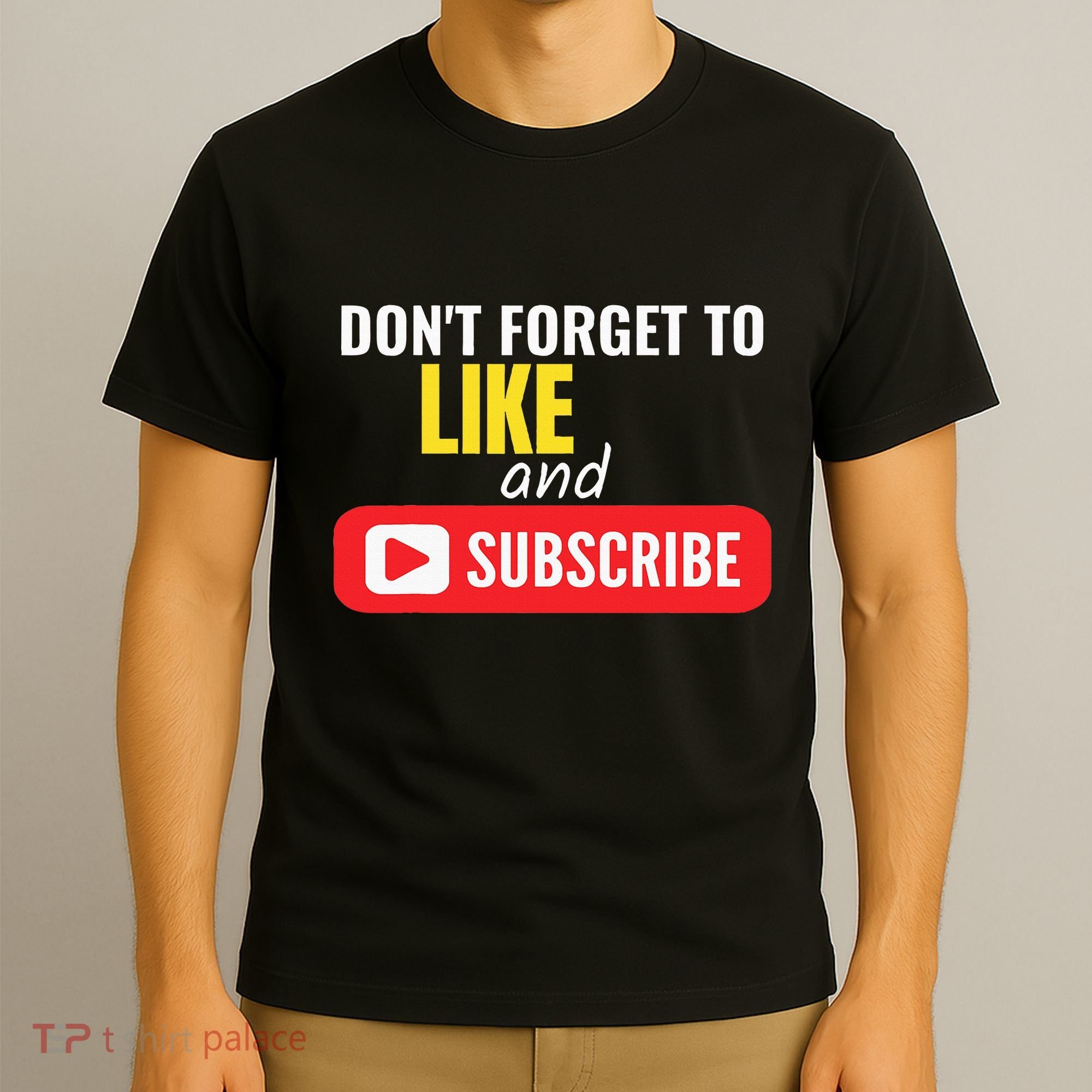 Like And Subscribe Vlogger Podcaster Influencer T-Shirt