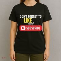 Like And Subscribe Vlogger Podcaster Influencer T-Shirt thumb 4