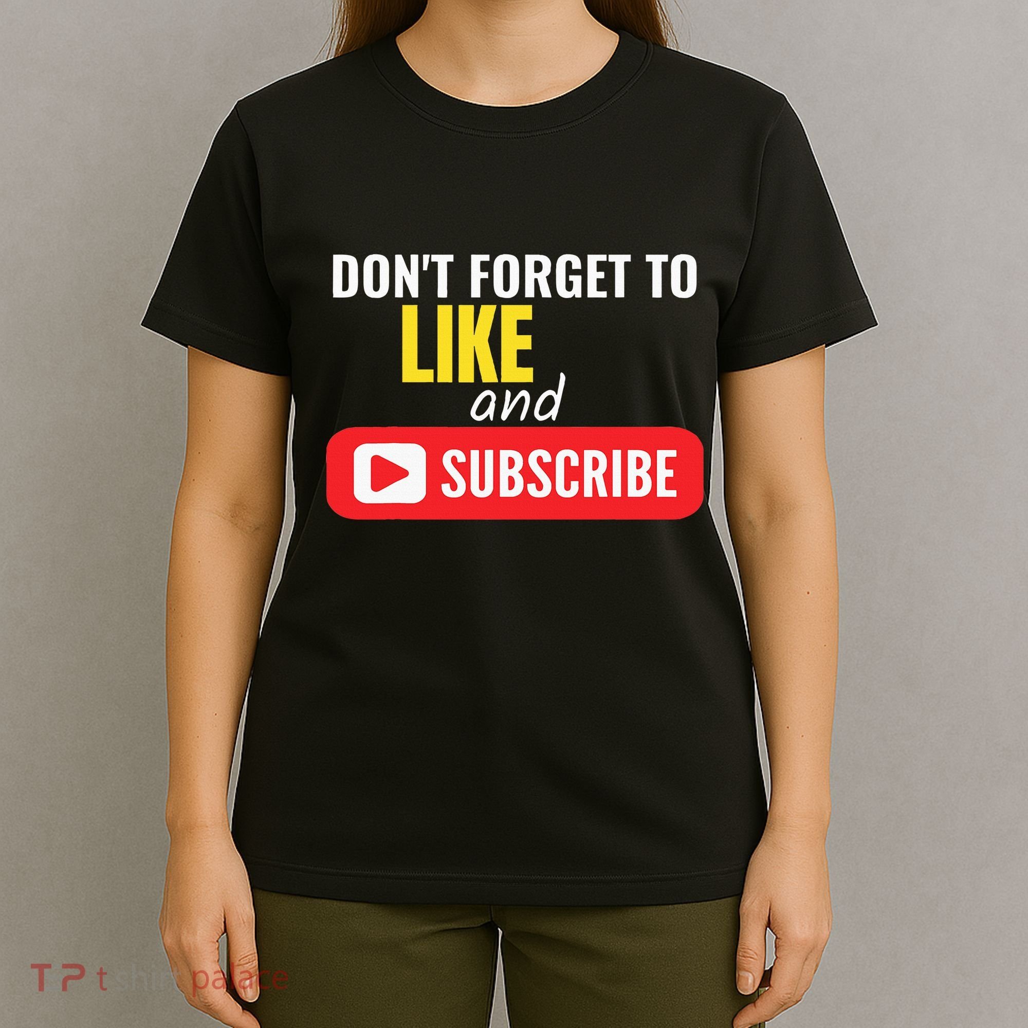 Like And Subscribe Vlogger Podcaster Influencer T-Shirt