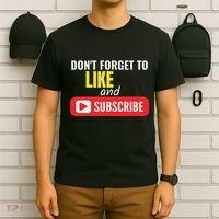 Like And Subscribe Vlogger Podcaster Influencer T-Shirt thumb 6