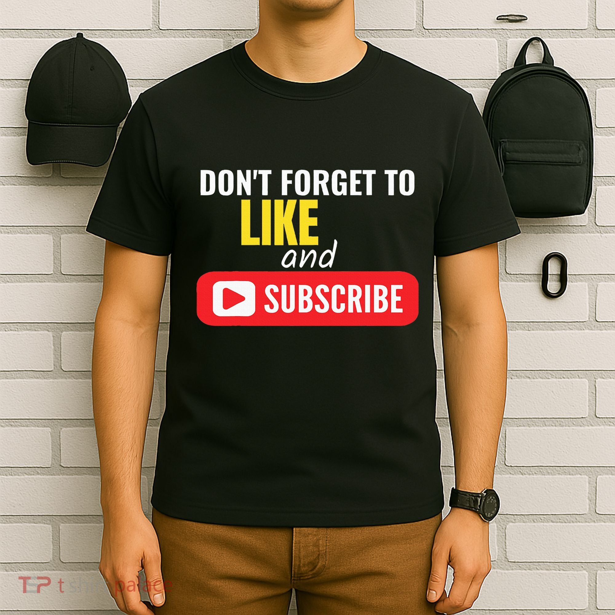 Like And Subscribe Vlogger Podcaster Influencer T-Shirt