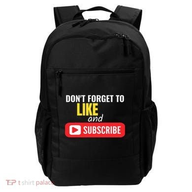 Like And Subscribe Vlogger Podcaster Influencer Backpack