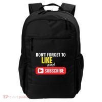 Like And Subscribe Vlogger Podcaster Influencer Backpack thumb 0