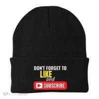 Like And Subscribe Vlogger Podcaster Influencer Beanie thumb 0