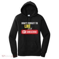 Like And Subscribe Vlogger Podcaster Influencer Women's Hoodie thumb 0