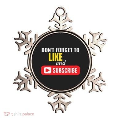 Like And Subscribe Vlogger Podcaster Influencer Ornament