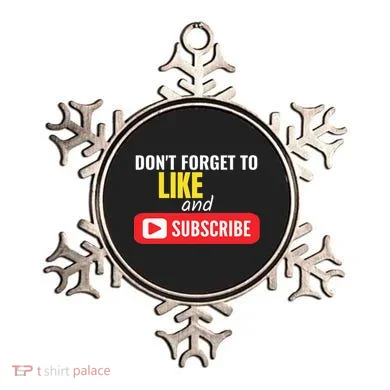 Like And Subscribe Vlogger Podcaster Influencer Ornament