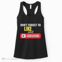 Like And Subscribe Vlogger Podcaster Influencer Women's Tank Top thumb 0