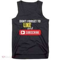 Like And Subscribe Vlogger Podcaster Influencer Tank Top thumb 0