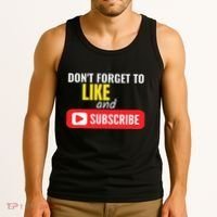 Like And Subscribe Vlogger Podcaster Influencer Tank Top thumb 3