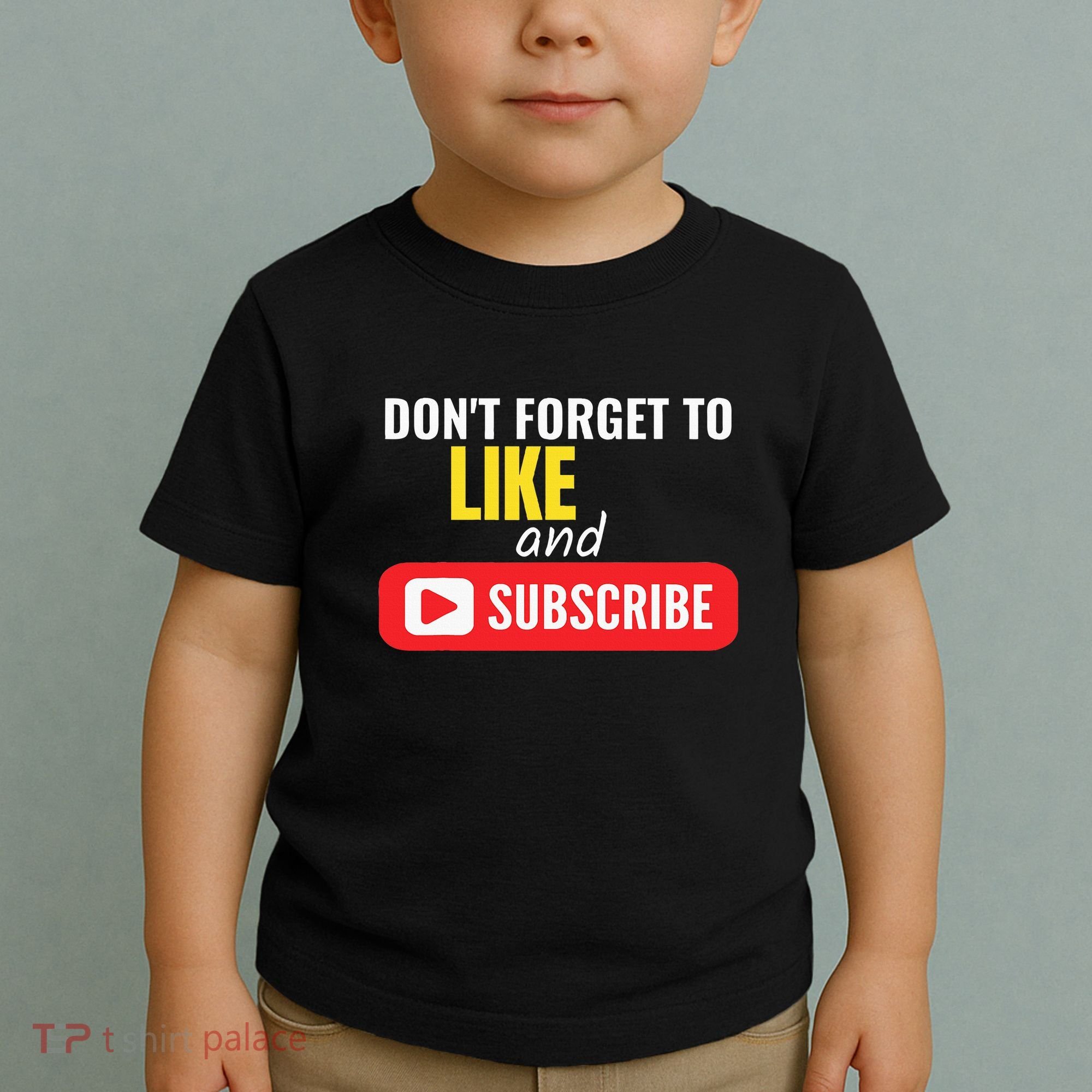 Like And Subscribe Vlogger Podcaster Influencer Toddler T-Shirt