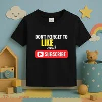Like And Subscribe Vlogger Podcaster Influencer Toddler T-Shirt thumb 3