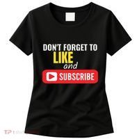 Like And Subscribe Vlogger Podcaster Influencer Women's T-Shirt thumb 0