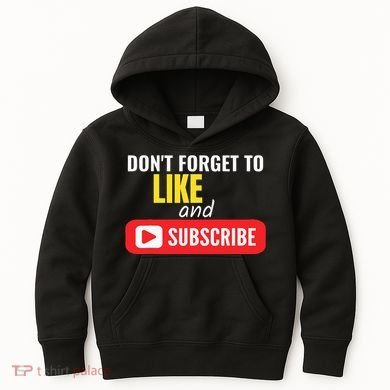 Like And Subscribe Vlogger Podcaster Influencer Kids Hoodie