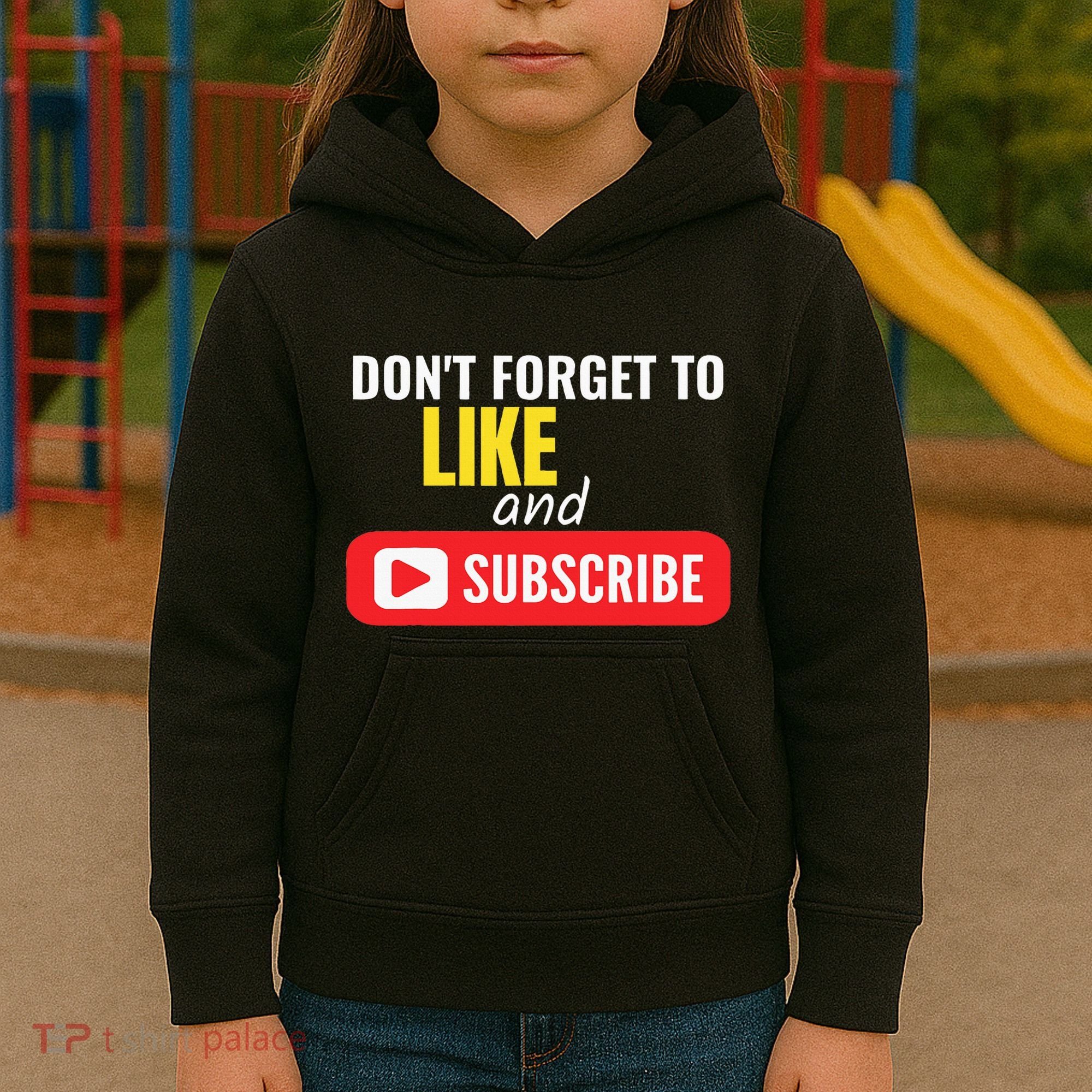 Like And Subscribe Vlogger Podcaster Influencer Kids Hoodie