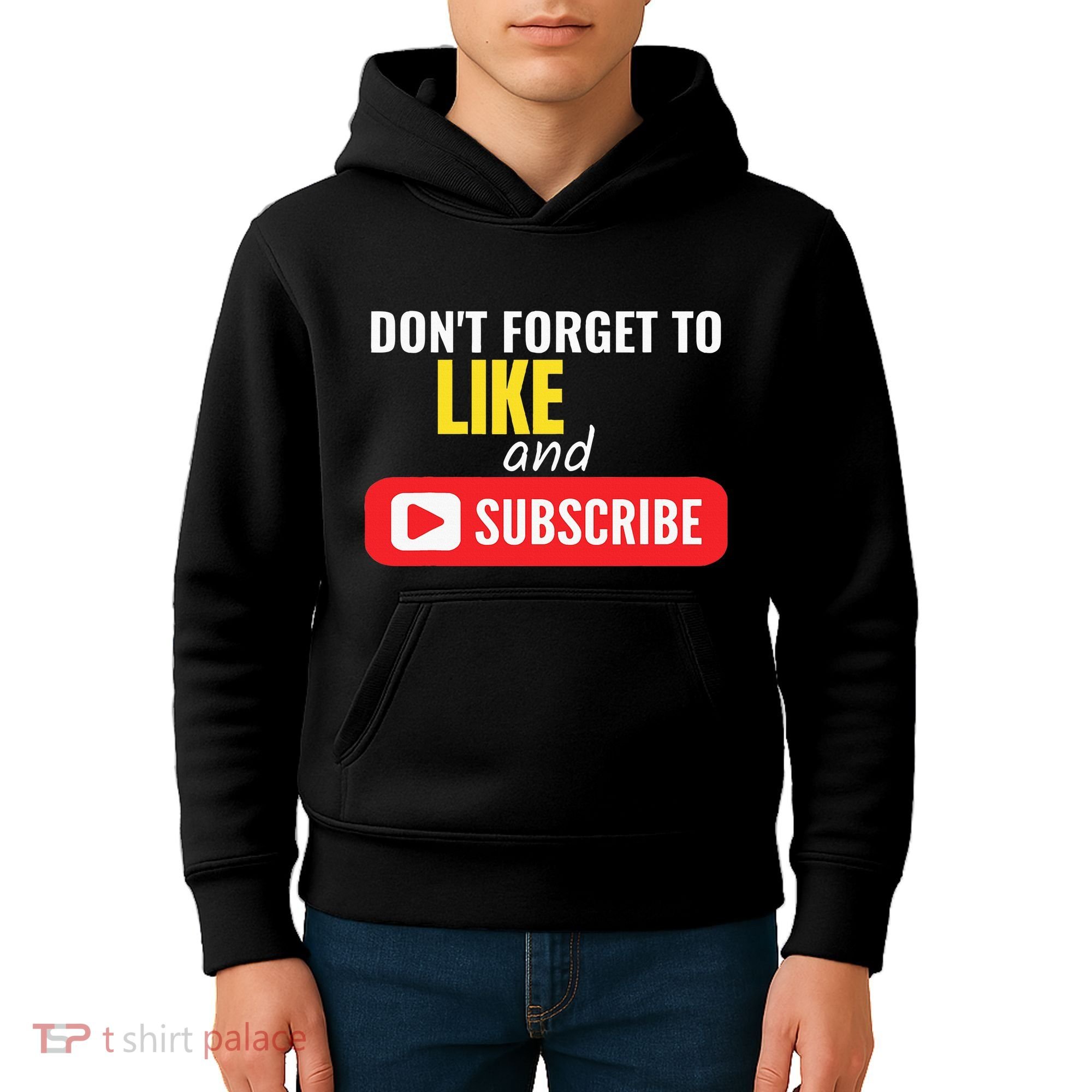 Like And Subscribe Vlogger Podcaster Influencer Kids Hoodie