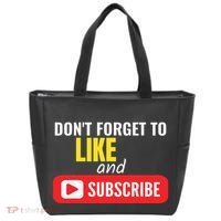 Like And Subscribe Vlogger Podcaster Influencer Tote Bag thumb 0