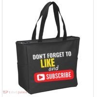 Like And Subscribe Vlogger Podcaster Influencer Tote Bag thumb 2