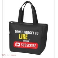 Like And Subscribe Vlogger Podcaster Influencer Tote Bag thumb 3