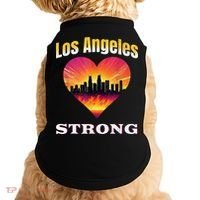 Los Angeles Strong Pray For La County Support California Doggie Tank thumb 0