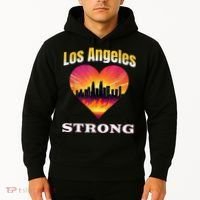 Los Angeles Strong Pray For La County Support California Hoodie thumb 2