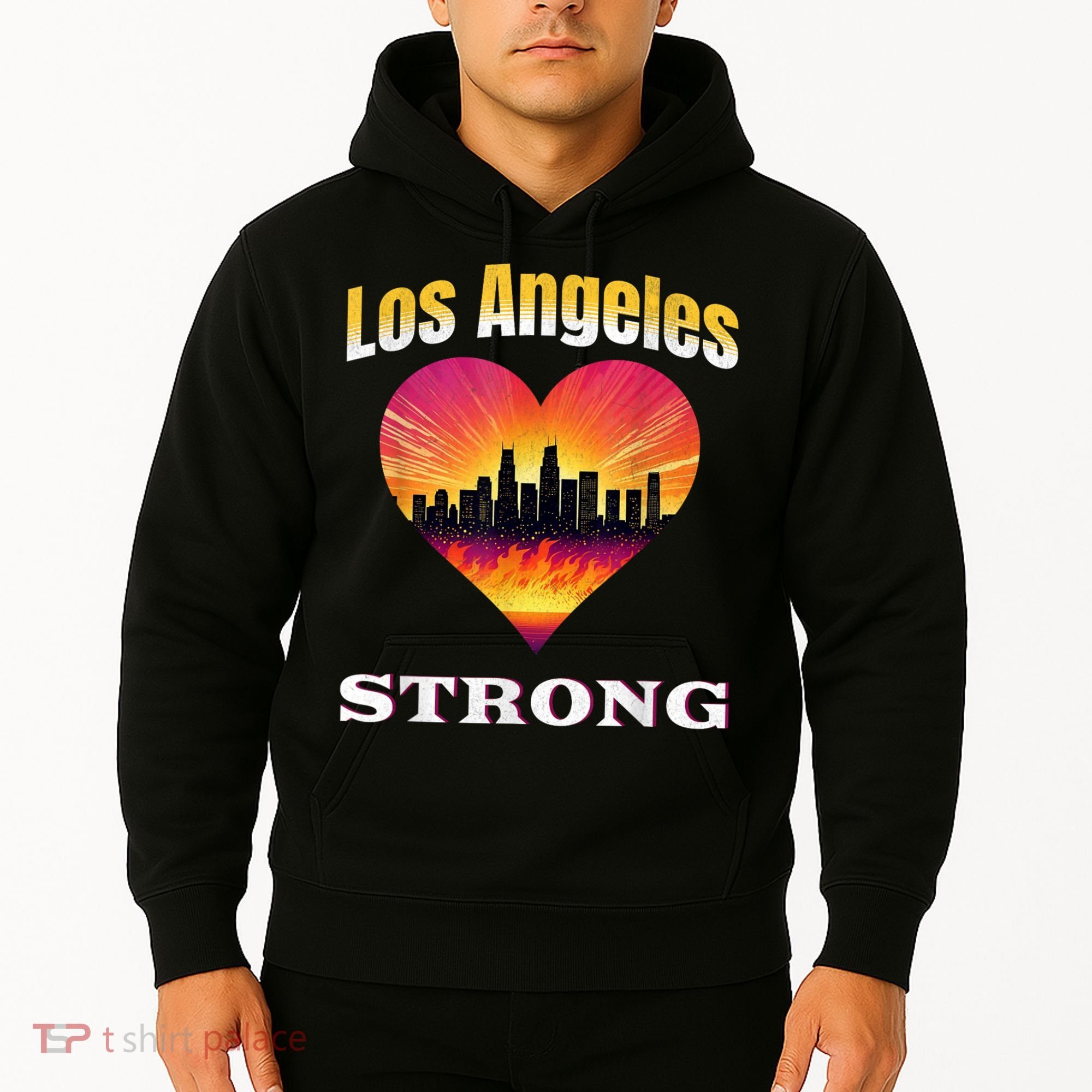 Los Angeles Strong Pray For La County Support California Hoodie