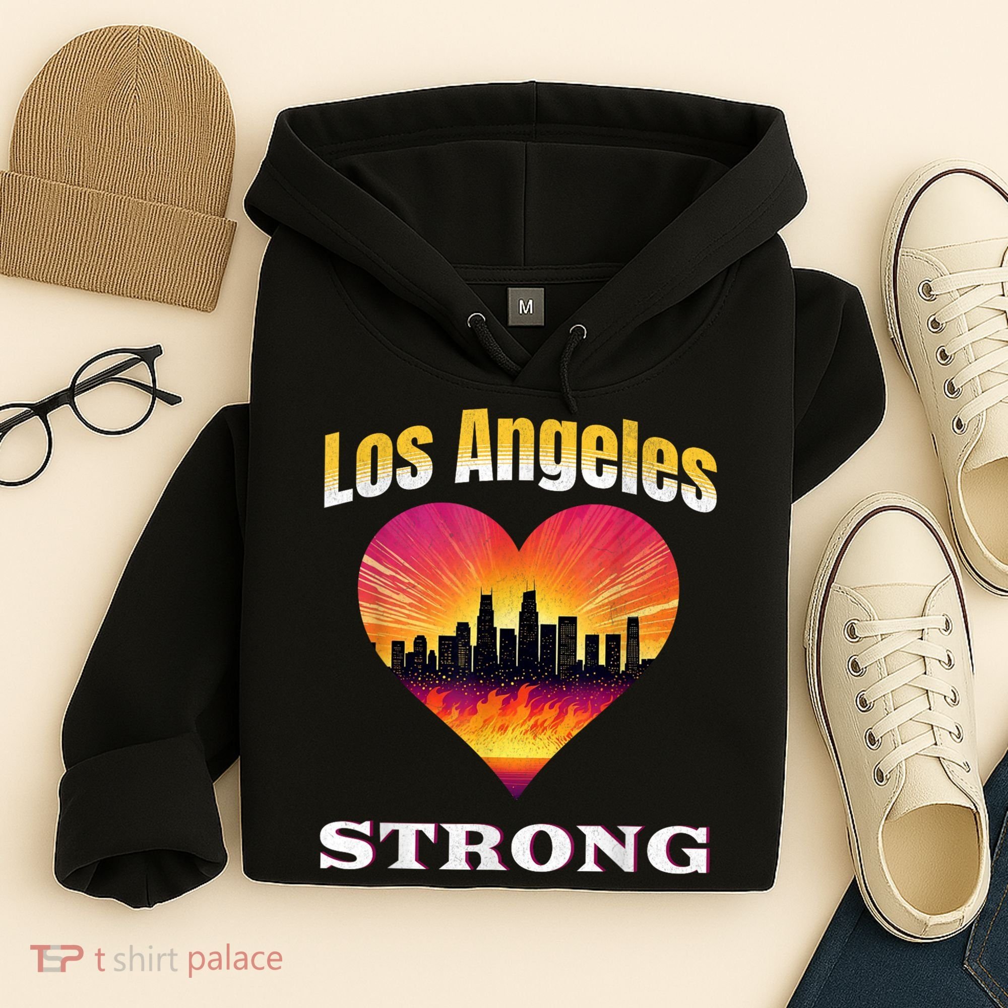 Los Angeles Strong Pray For La County Support California Hoodie