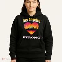 Los Angeles Strong Pray For La County Support California Hoodie thumb 5