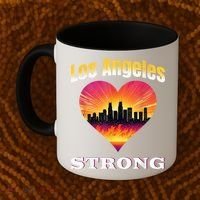 Los Angeles Strong Pray For La County Support California Coffee Mug thumb 2