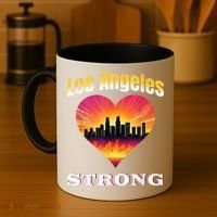 Los Angeles Strong Pray For La County Support California Coffee Mug thumb 4